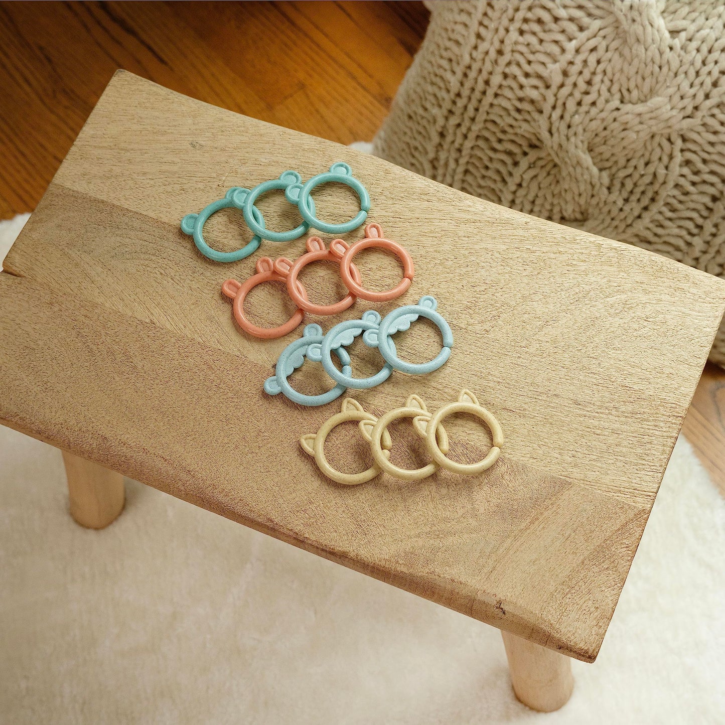 Ingenuity Sheppy'S Squad Toy Links For Newborn And Up, 12 Links, Plant-Based And Bpa-Free Materials, Multi-Texture