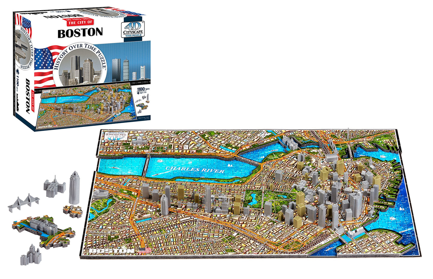 4D Cityscape Chicago Skyline Puzzle