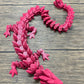 Munnygrubbers - Xl 26' Crystal Dragon Fidget Toy - Heavy Duty - 3D Printed Flexible Articulating Dragon Plastic Collectible Figurine - Surprise Egg Compatible - (Maroon Dragon)