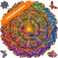 Unidragon Original Wooden Jigsaw Puzzles - Mandala Inexhaustible Abundance, 350 Pcs, King Size 13''X13'', Beautiful Gift Package