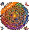 Unidragon Original Wooden Jigsaw Puzzles - Mandala Inexhaustible Abundance, 350 Pcs, King Size 13''X13'', Beautiful Gift Package