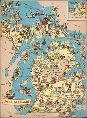 Michigan Wooden Map Jigsaw Puzzle Toys For Adults Usa Of State Map Decorate Puzzle Games 500 Piece