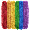Pride Beads Stuff, Pride Necklace Accessories,100PCS 6 Kinds of LGBTQ Metallic Beads Necklace Bulk, Gay Lesbian Pride Necklace f