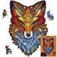 Unidragon Wooden Jigsaw Puzzles - Fiery Fox, 308 Pcs, King Size 10.6'X15.7', Beautiful Gift Package, Unique Shape Best Gift For Adults And Kids