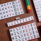 Mose Cafolo Professional Chinese Mahjong Game Set 146 Numbered Large Size Tiles With Carrying Travel Case, Complete Mahjong Tile