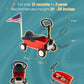 Ridyee 2-In-1 Toy Wagon For Toddlers 1-3, Kids Wagon With Removable Seat And Adjustable Handlebar, Pull-Along Wagon, Baby Push W
