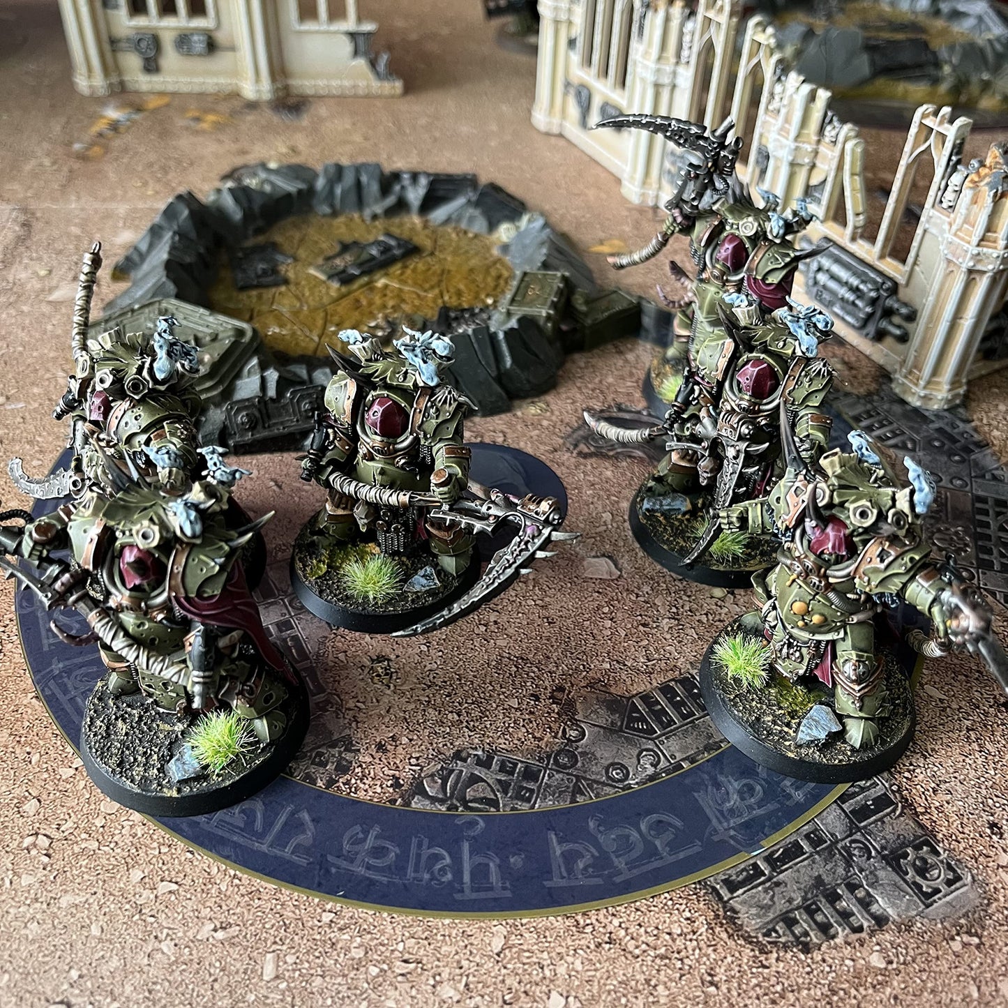 Jucoci Objective Point Markers 6Pcs Set Objective Marker Compatible With Wh40K Wargame (Miniature Not Included), Blue