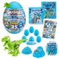 Smashers Dino Ice Age Mammoth Series 3 By Zuru Surprise Egg With Over 25 Surprises! - Slime, Dinosaur Toy, Collectibles, Toys For Boys And Kids, Blue