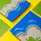 Apostrophe Games Island Building Blocks Base Plates - 6 Pack, Multicolor, Compatible with All Major Brands, Model: Island Plates