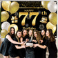 77Th Happy Birthday Banner Birthday Decorations For Men Birthday Party Decorations Birthday Backdrop