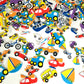 Self Adhesive Craft Stickers, Carnival, Planets, Farm Animals, Princess, Dinosaur Themed Stickers (500 Piece Party Packs) (Transportation)