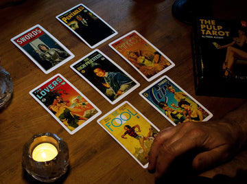 Pulp Magazines Themed Tarot Card Deck - With Characters From The History Of Pulp Illustration - Boxed Set With 78 Cards