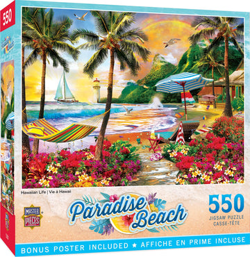 Masterpieces 550 Piece Jigsaw Puzzle For Adults And Family - Hawaiian Life - 18''X24''