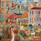 eeBoo 1000-Piece Venice Open Market Jigsaw Puzzle - Sturdy Cardboard, Minimal Dust, Perfect for Adults and Families
