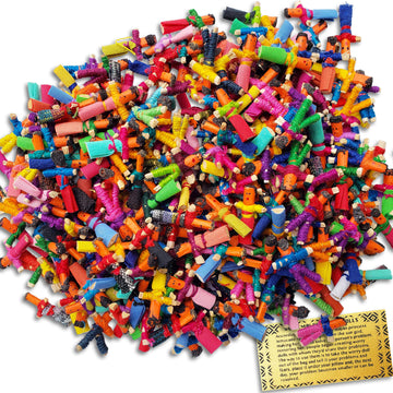 52 150 Worry Dolls In Bulk From Guatemala - Girls And Boys - Worry Doll - Guatemalan Dolls - Mayan - Trouble - Anxiety - People