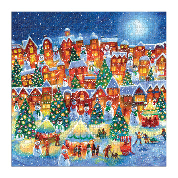 Galison Good Puzzle Co. Little Town Lights 500Pc Puzzle