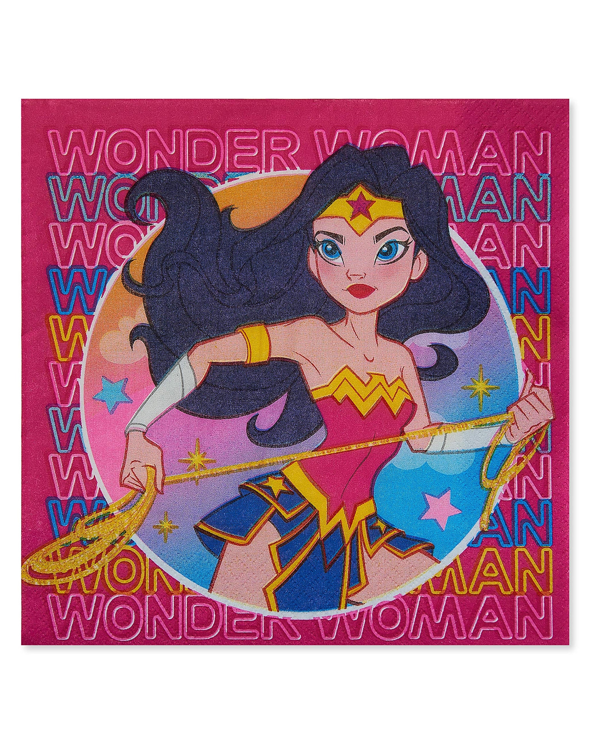 American Greetings Wonder Woman Party Supplies, Lunch Napkins (50-Count)