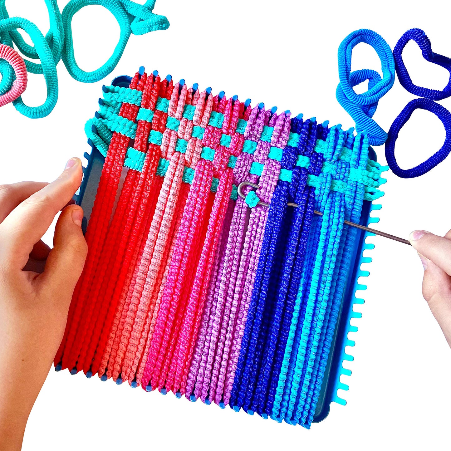 Hapinest Potholder Weaving Loom Kit for Kids, Arts and Crafts, Ages 6-12, Metal, Model H4716