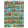 ALL4JIG National Park Glass Style Fun Jigsaw Puzzles for Adults and Kids, 1000 Pieces, Christmas Secret Santa Gift, White Elepha
