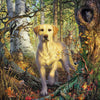 Ceaco 500 Piece Jigsaw Puzzle - Mark Fredrickson Yellow Lab - Multicolor - 19 x 19 inches - Cardboard