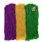 120PCS Mardi Gras Beads, 33'' Beaded Necklace, Purple Gold Green Mardi Gras Accessories, Party Costume Necklaces Parade Throws W