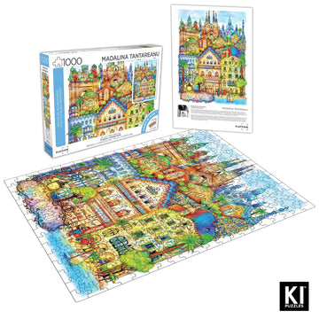 1000 Piece Puzzle for mature-themeds Madalina Tantareanu Cities: Barcelona enhanced Blueboard Jigsaw KI Puzzles