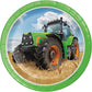 Tractor Time Dessert Plates, 24 Ct