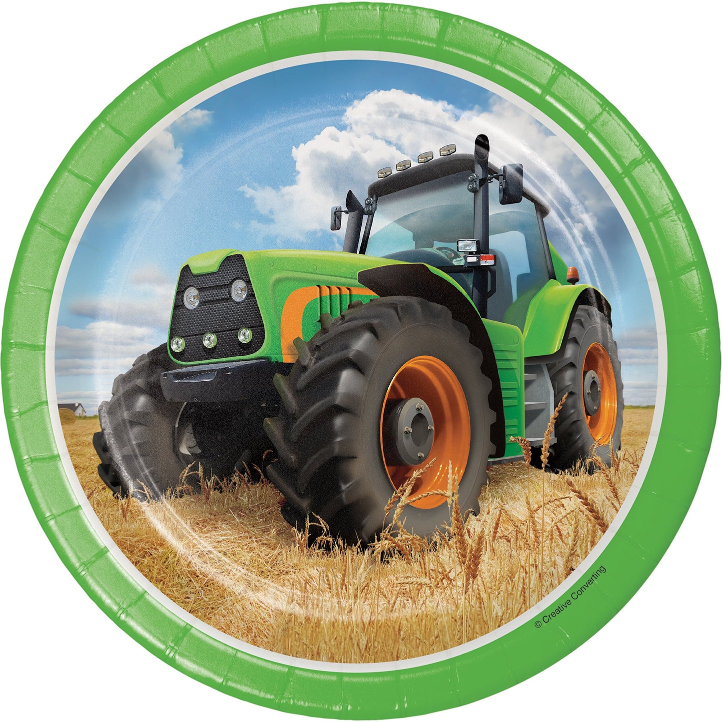 Tractor Time Dessert Plates, 24 Ct