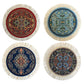 Set Of 4 Round Dollhouse Rugs - Miniature Carpets For Dolls 5'