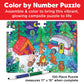 Faber-Castell Color By Number Puzzle, Camping - 100 Pieces, Diy Coloring Puzzle Set For Kids Ages 6+, Small