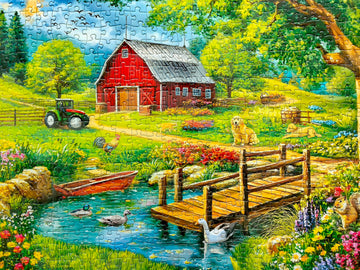 500 Piece Puzzle For Adults - Spring Farm