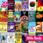 Re-Marks 1,000-Piece Collage Puzzle - 1980s Novels, Cardboard, White/Gray