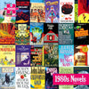 Re-Marks 1,000-Piece Collage Puzzle - 1980s Novels, Cardboard, White/Gray