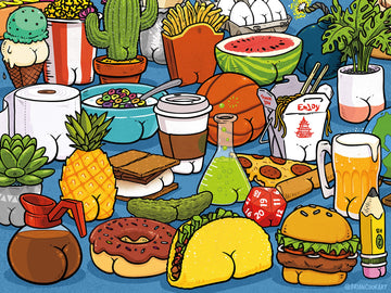 Ceaco - Brian Cook - Butts On Things - 500 Piece Jigsaw Puzzle