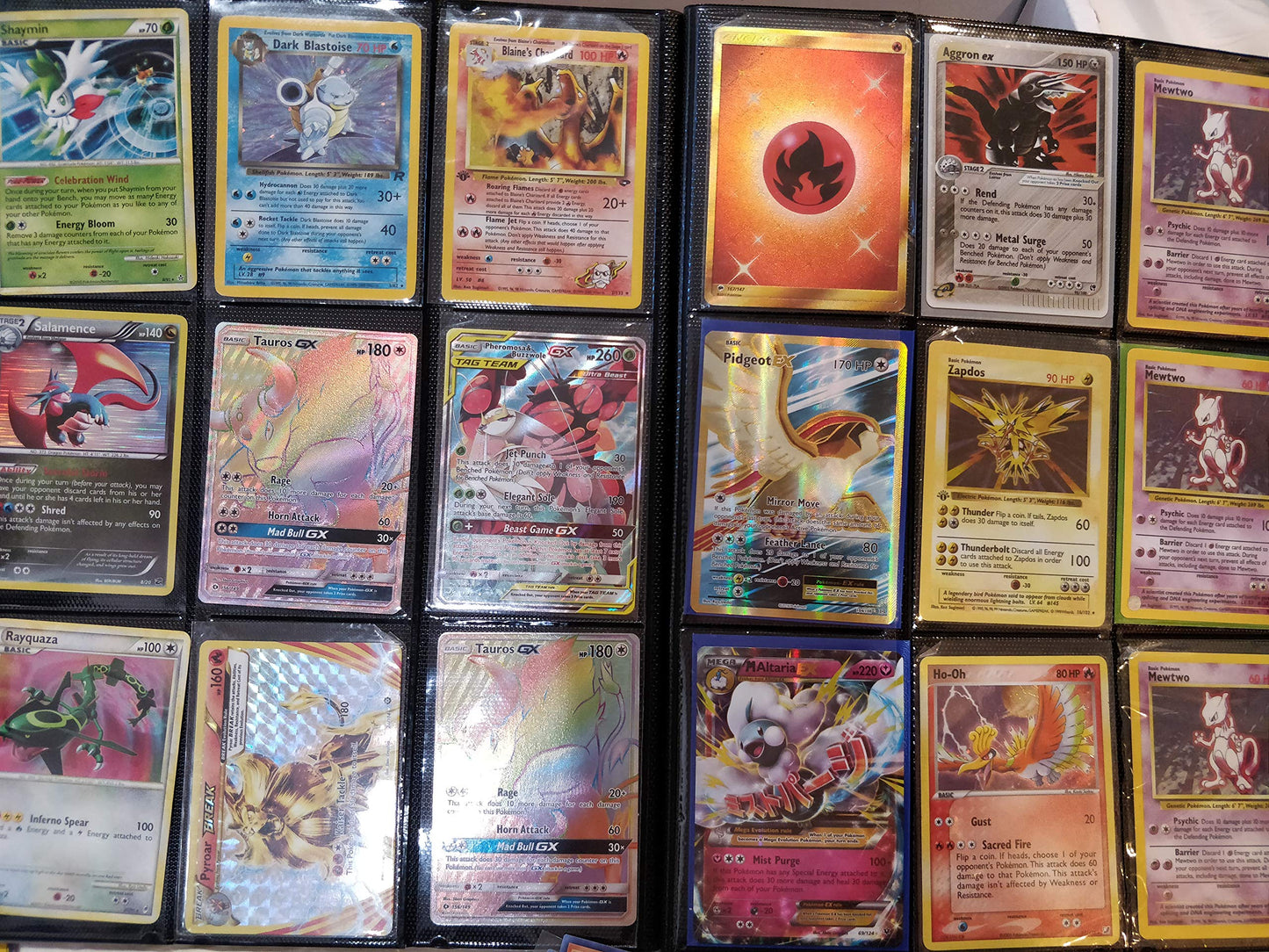 Pokemon 100+ Rainbow Rare Cards Binder Collection Includes 5 foils in Any Combination and at Least 1 of The Following Cards, EX