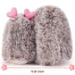 Ikasa Hedgehog Stuffed Animal Plush Toy Holding Heart With Love For Valentine Day,7.8'' Pair Of Cute Soft Small Toys,Gifts For G