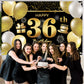 36Th Happy Birthday Banner Birthday Decorations For Men Birthday Party Decorations Birthday Backdrop