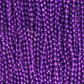 Mardi Gras Beads 33 inch 7mm, 12 Dozen, 144 Pieces, Purple Necklaces with Doubloon