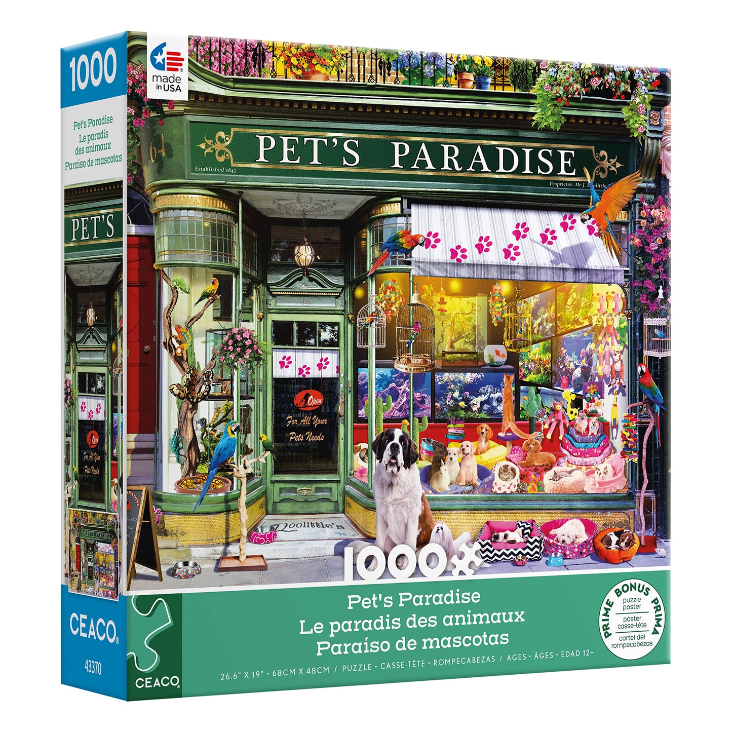 Ceaco - Shop Windows - Pet'S Paradise - 1000 Piece Jigsaw Puzzle