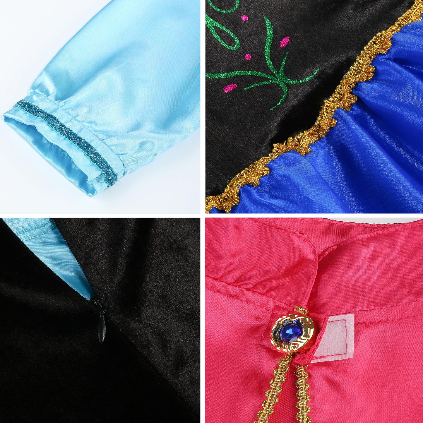 Syoimy Princess Dress Up Costume For Girls Princess Costume Halloween Cosplay Birthday Party Dress Up With Accessories