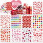 Linaye Valentines Heart Stickers For Kids - 3000Pcs Cute Valentines Day Stickers 72 Sheets Love Stickers For Cards Envelopes Cra