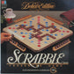 Milton Bradley Deluxe Turntable Scrabble 1989 Edition - Brown Wood - Model 4034