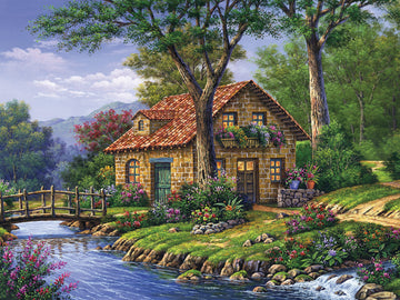 Ceaco - Arturo Zarraga - Cottage By The River - 500 Piece Jigsaw Puzzle