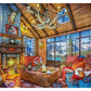 Ceaco - Rustic Lodge - Log Cabin Retreat - 1000 Piece Jigsaw Puzzle