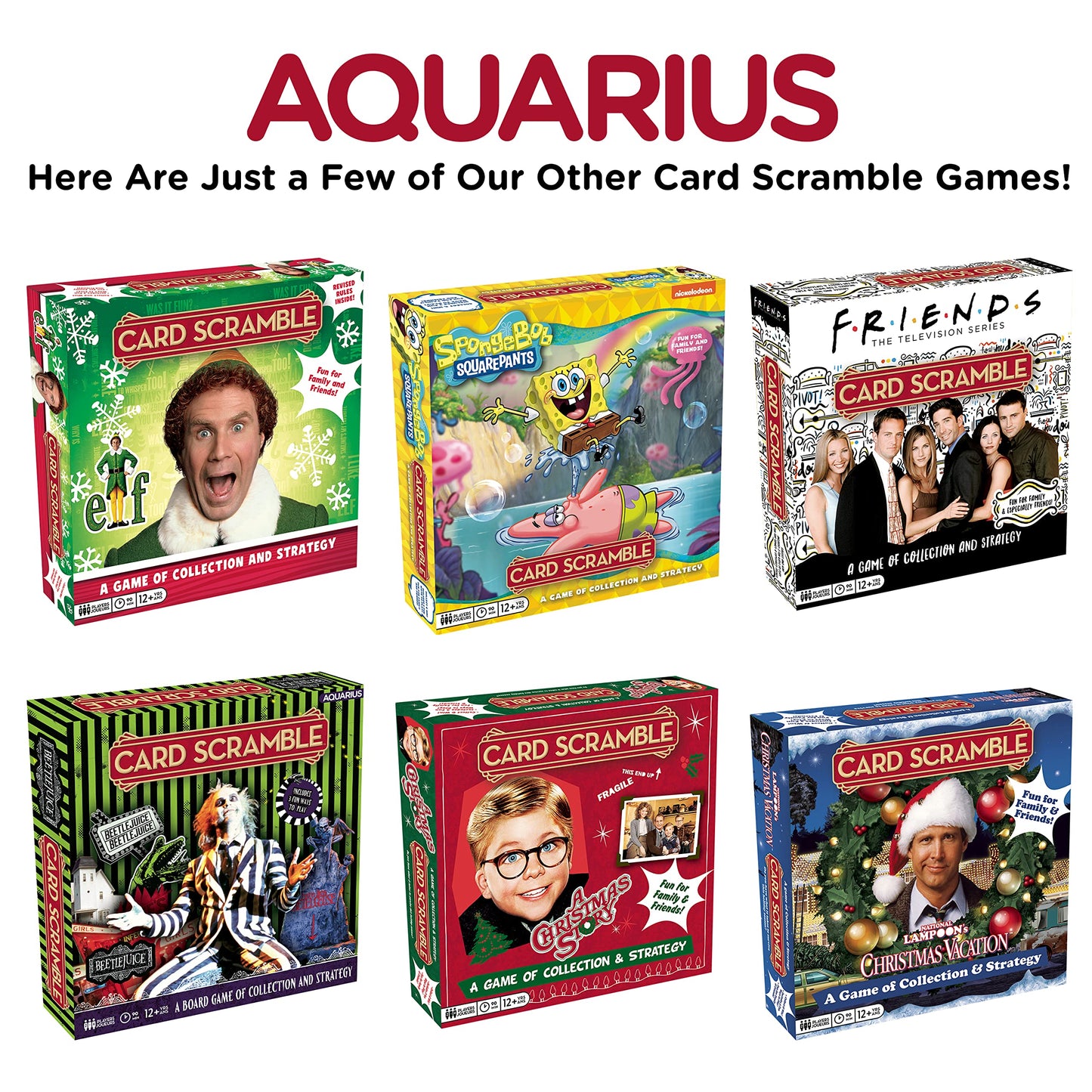 Aquarius - A Christmas Story Card Scramble Board Game