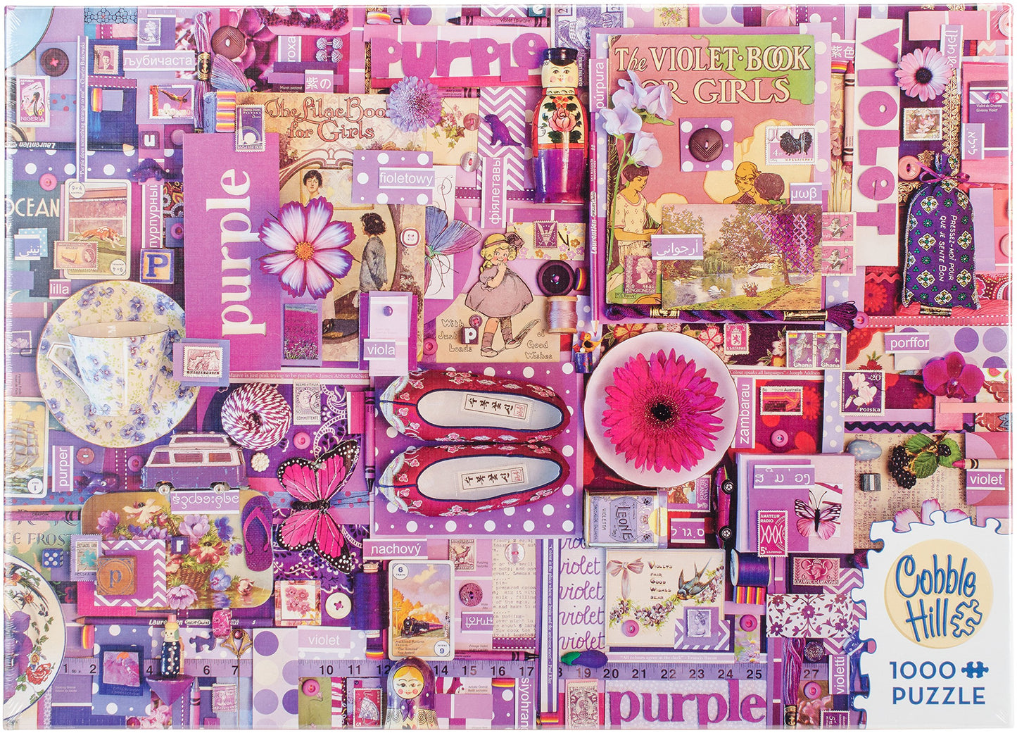 Cobble Hill Purple Jigsaw Puzzle (1000 Piece)