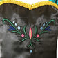 Cokos Box Princess Costumes For Girls Birthday Party Halloween Cosplay Christmas Dress Up Coronation Dress Necklace Accessories Set, Olive, 7-8 Years