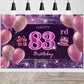 83Rd Birthday Decorations For Girls Imisi Happy Birthday Banner Pink Decorations For A Party Birthday Backdrop For Women