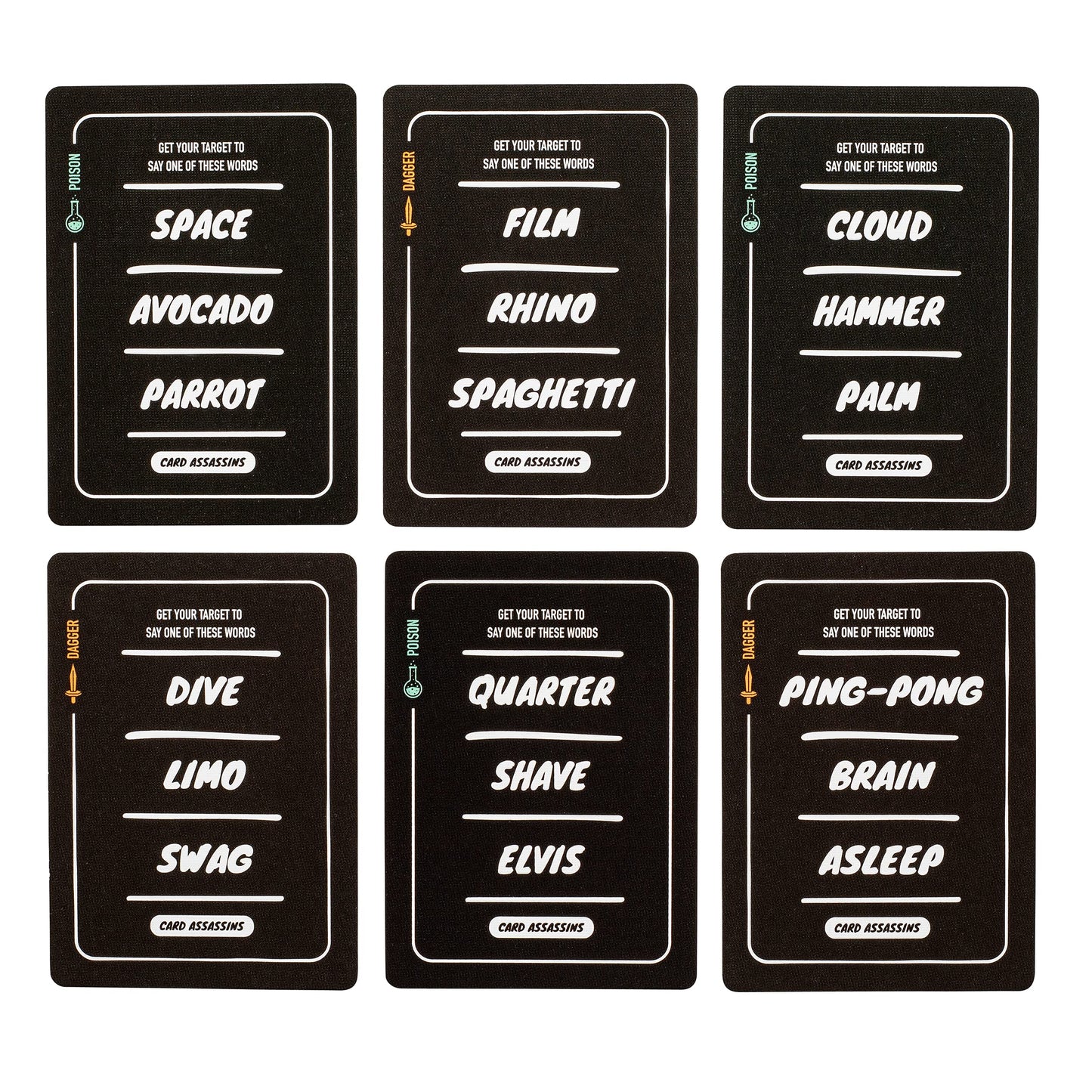 Stellar Factory Card Assassins: A Party Game Without Safe Words