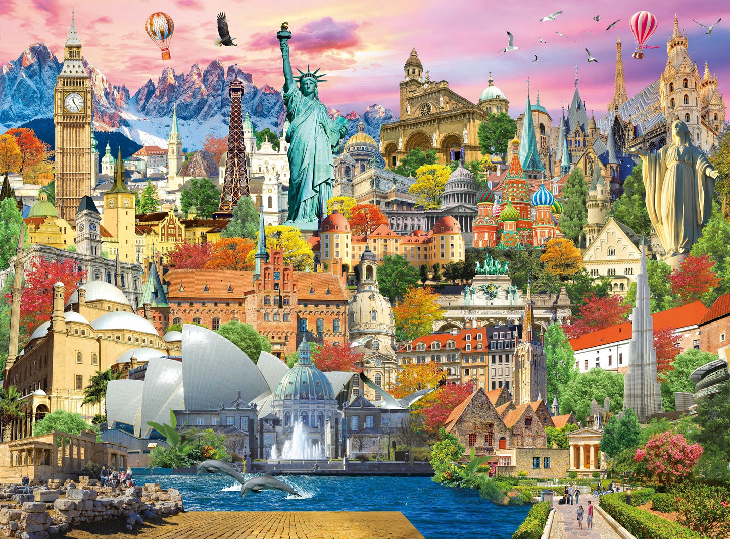 Jigsaw Puzzles 500 Pieces For Adults World Renowned Architecture Puzzle